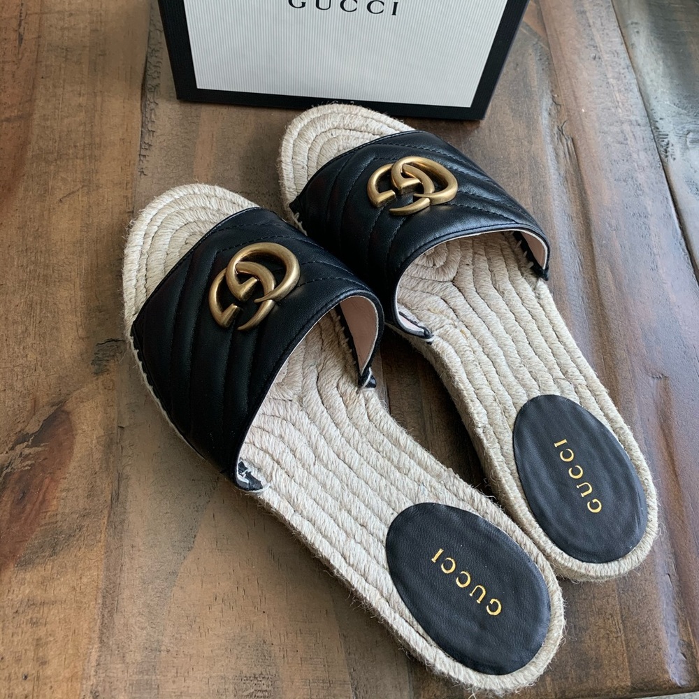 Gucci leather espadrille Sandal